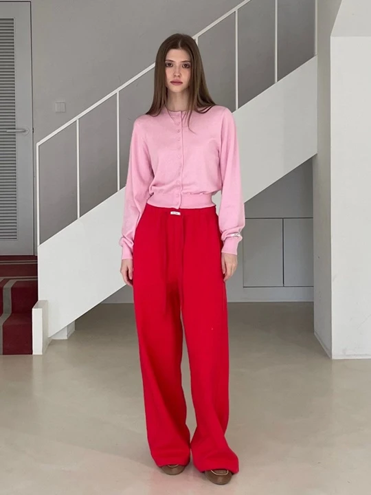 Label Slit Pants Label Slit Pants