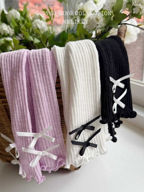 Butterfly Ribbon Long Socks