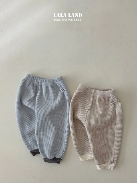 Bebe Triangle Waffle Jogger Pants 