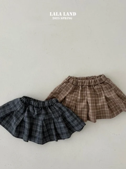 Haru Check Pleated Skirt Haru Check Pleated Skirt