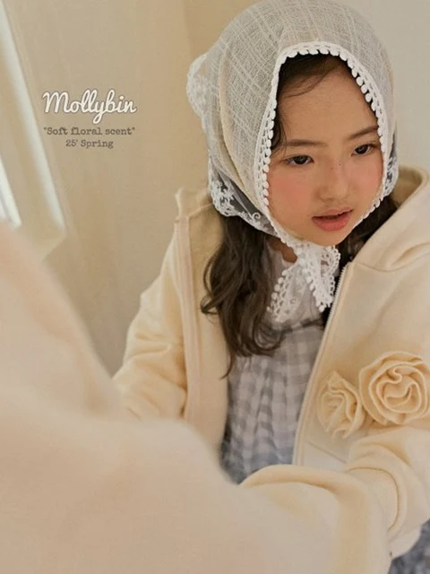 Flower Hooded Zip-up Jacket