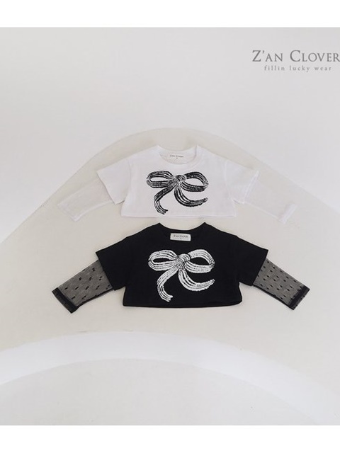 Mesh Ribbon Short Tee
