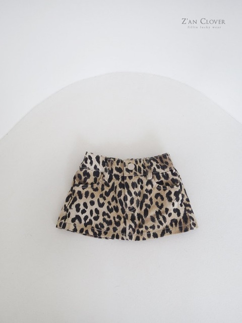Leopard Simple Mini Skirt