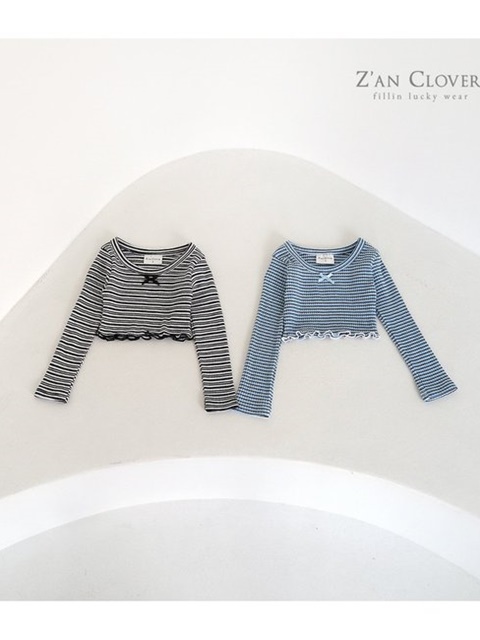 Stripe Ribbon Short Tee