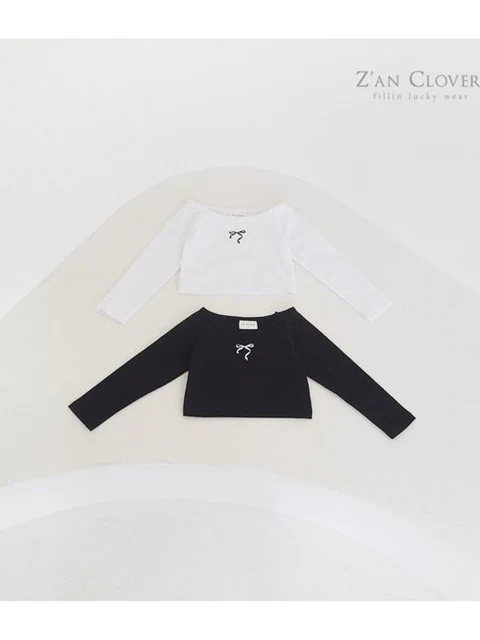 Off Shoulder Ribbon Tee
