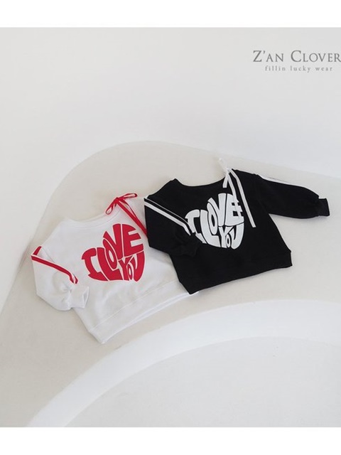 Heart Off Shoulder Sweatshirts
