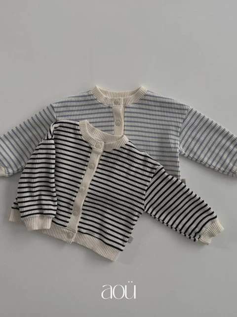 Milk Stripe Cardigan