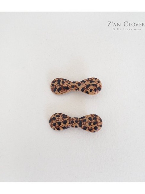 Leopard Ribbon Pin Set