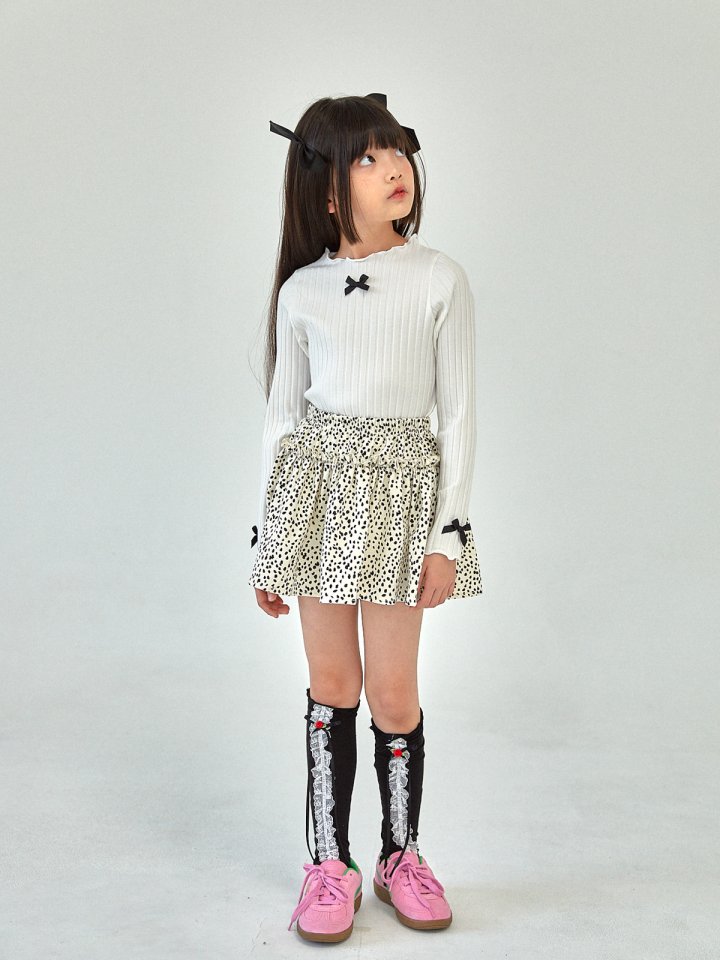 A-Market - Korean Children Fashion - #childofig - Dot Leopard Skirt - 7
