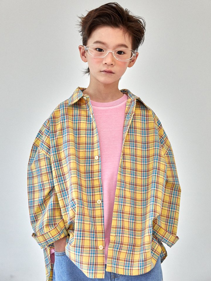 A-Market - Korean Children Fashion - #childofig - Pop Check Shirt - 11