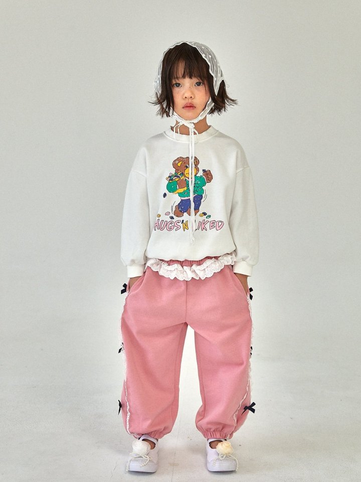 A-Market - Korean Children Fashion - #childofig - Lace Ribbon Pants - 8