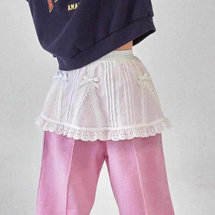 A-Market - Korean Children Fashion - #designkidswear - Pin-tuck Ribbon Skirt