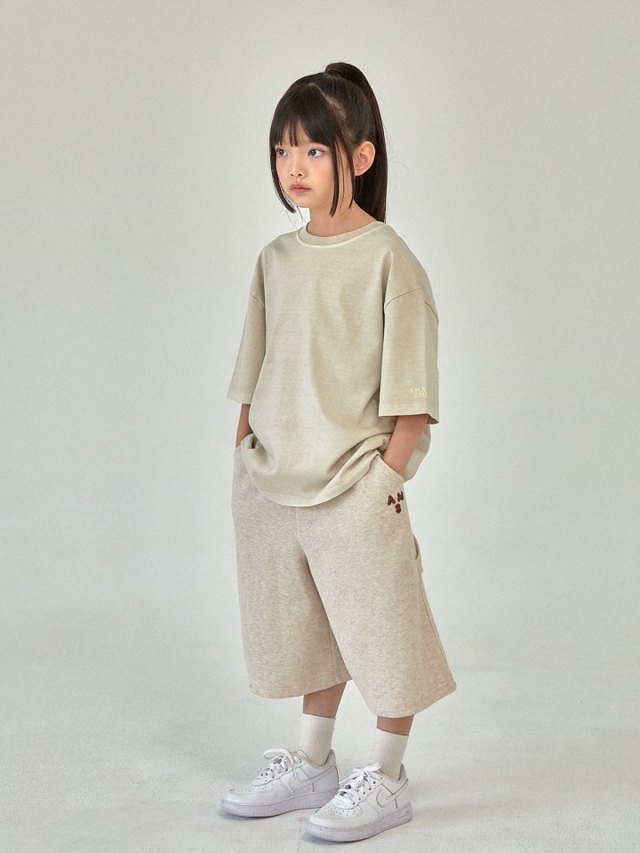 A-Market - Korean Children Fashion - #designkidswear - Pigment Short Sleeve Tee (with Mom) - 9