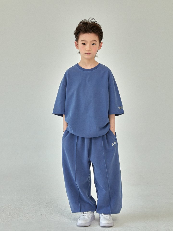 A-Market - Korean Children Fashion - #discoveringself - Pigment Short Sleeve Tee - 7