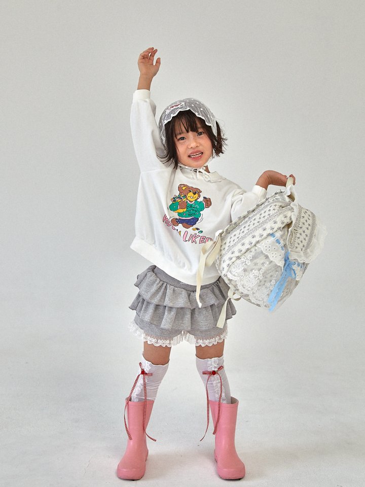 A-Market - Korean Children Fashion - #discoveringself - Ribbon Lace Backpack - 6
