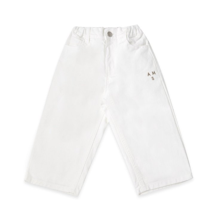 A-Market - Korean Children Fashion - #discoveringself - White Twill Pants