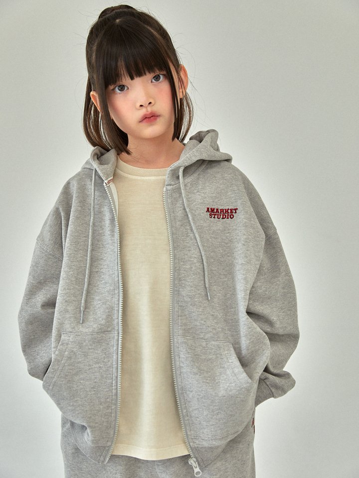 A-Market - Korean Children Fashion - #fashionkids - Classic Hooded Zip-up (with Mom) - 8