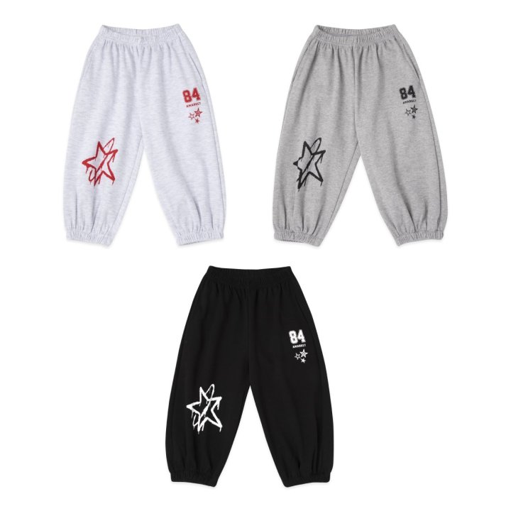 A-Market - Korean Children Fashion - #fashionkids - Star 84 Jogger Pants