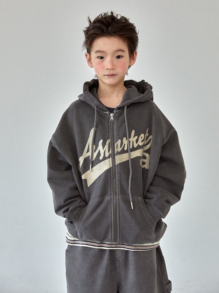 A-Market - Korean Children Fashion - #fashionkids - Pigment Hooded Jumper (with Mom) - 6