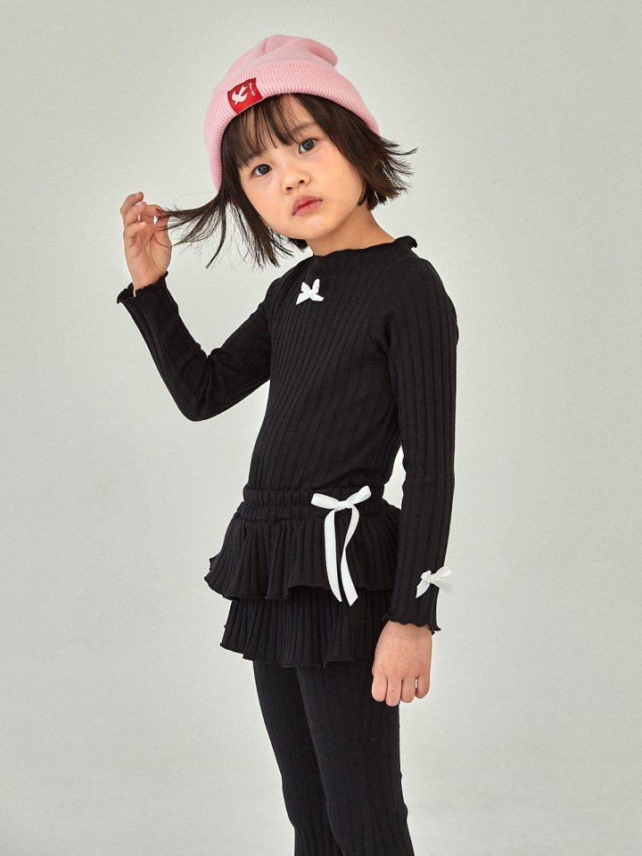 A-Market - Korean Children Fashion - #kidsshorts - Ribbon Cancan Bootcut Pants - 5