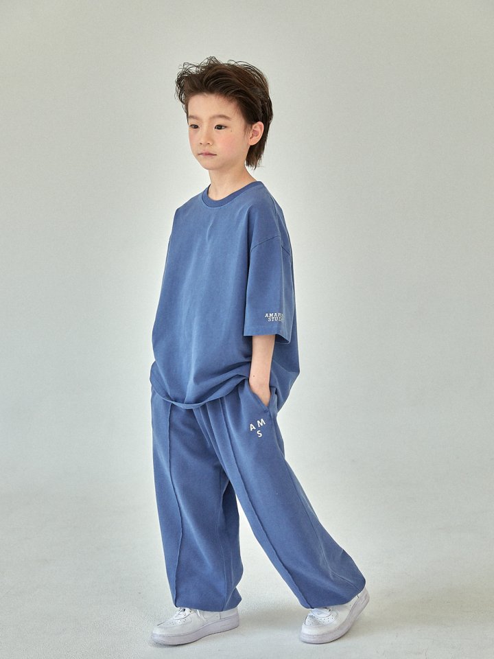 A-Market - Korean Children Fashion - #kidsshorts - Pigment Short Sleeve Tee - 9
