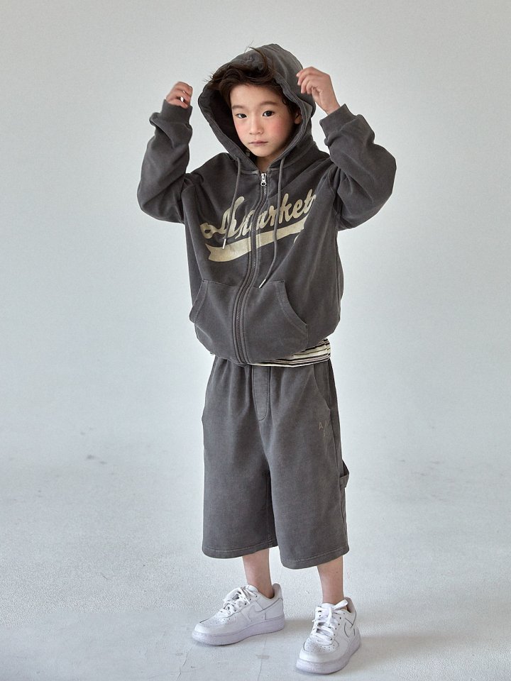 A-Market - Korean Children Fashion - #kidsshorts - Pigment Hooded Jumper (with Mom) - 7