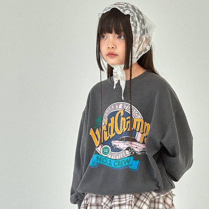 A-Market - Korean Children Fashion - #kidsstore - Vintage Crew Sweatshirts
