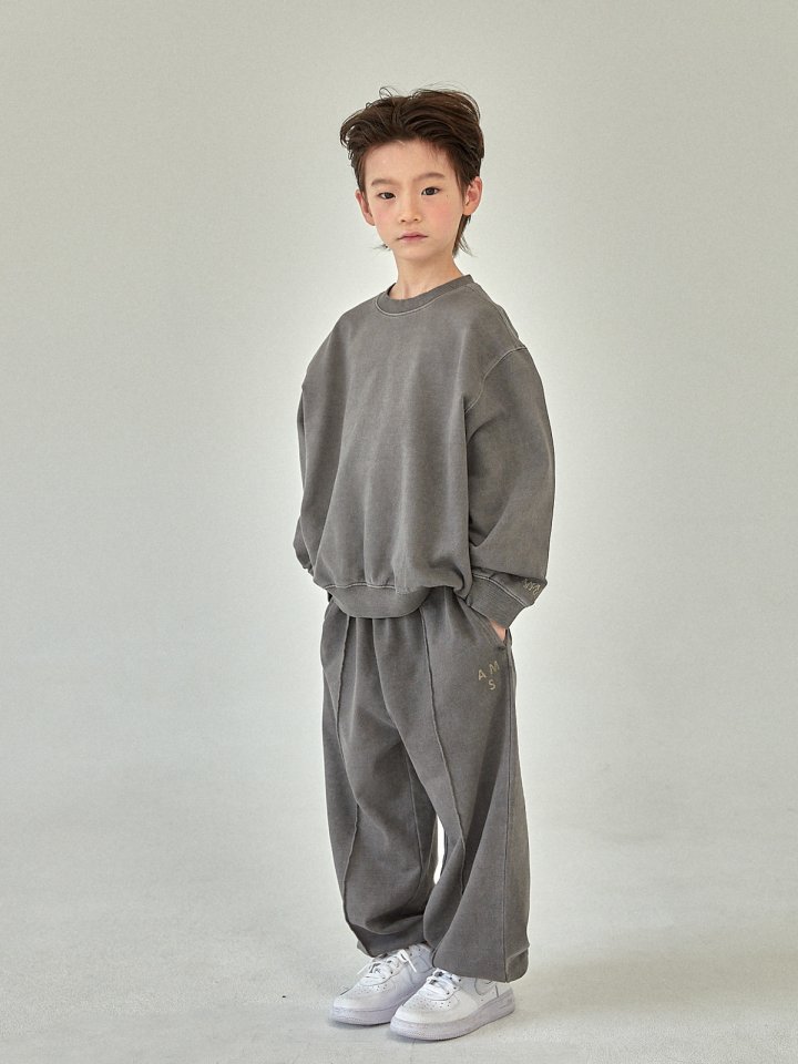 A-Market - Korean Children Fashion - #kidsstore - Pigment Jogger Pants (with Mom) - 3