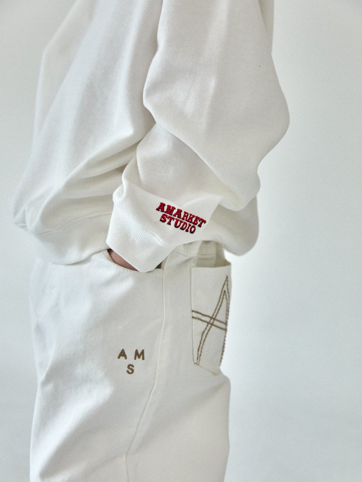 A-Market - Korean Children Fashion - #kidsshorts - White Twill Pants - 4