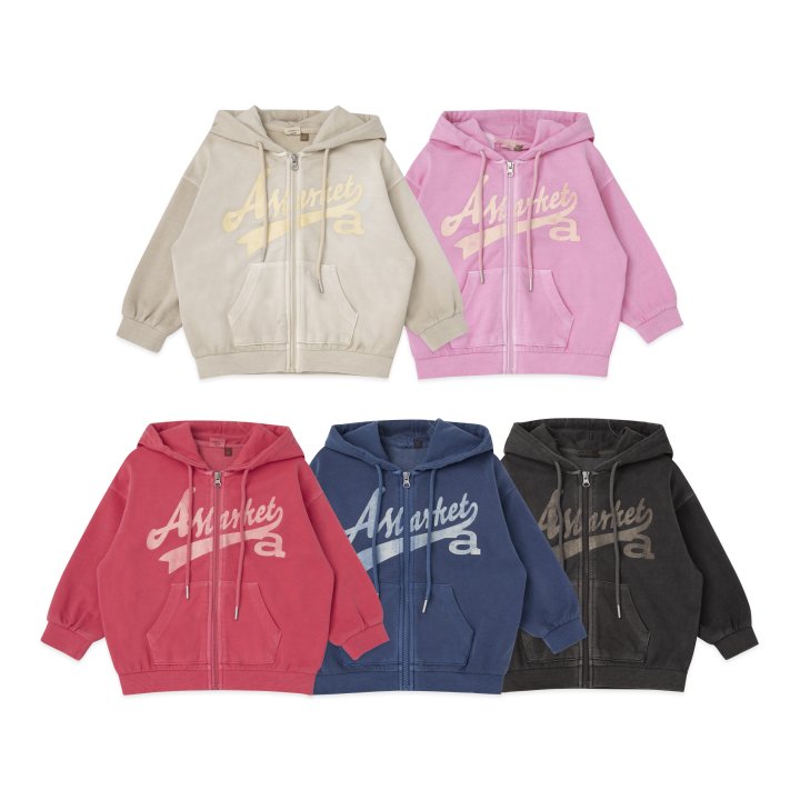 A-Market - Korean Children Fashion - #kidzfashiontrend - Pigment Hooded Jumper