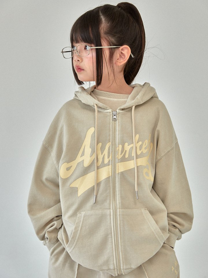 A-Market - Korean Children Fashion - #kidzfashiontrend - Pigment Hooded Jumper (with Mom) - 9