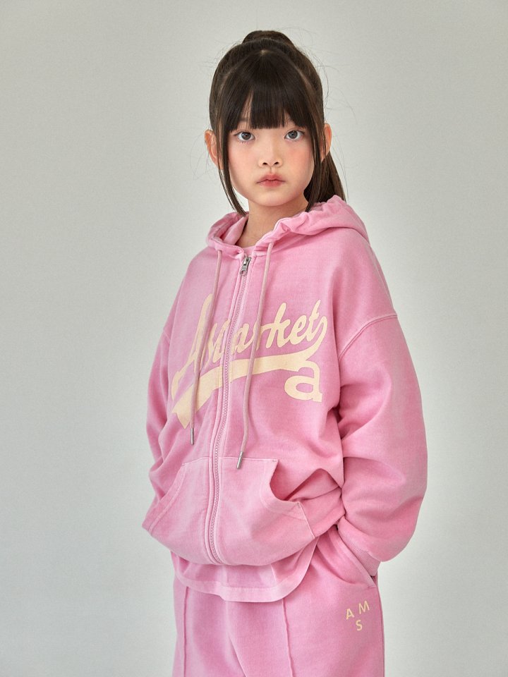 A-Market - Korean Children Fashion - #littlefashionista - Pigment Hooded Jumper - 3