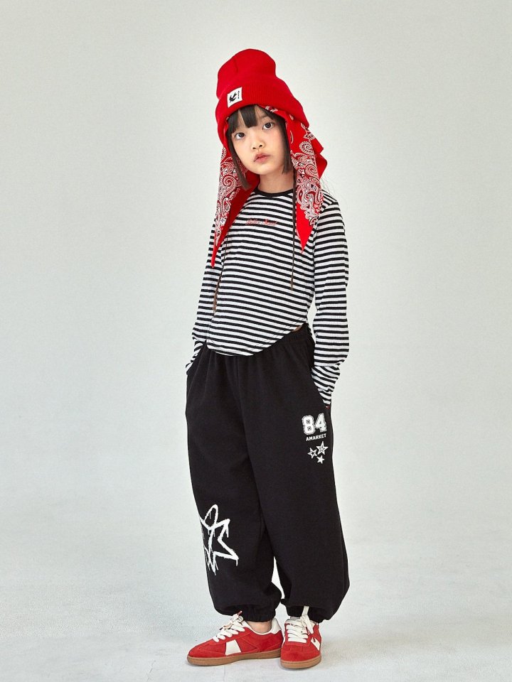 A-Market - Korean Children Fashion - #littlefashionista - Star 84 Jogger Pants - 6