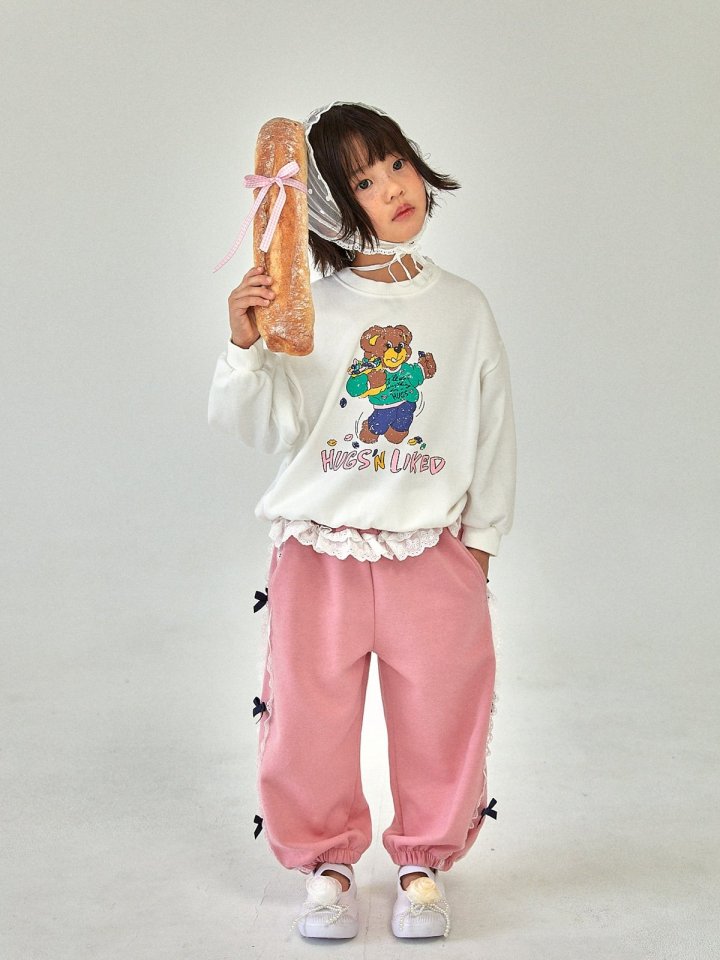 A-Market - Korean Children Fashion - #Kfashion4kids - Lace Ribbon Pants - 4