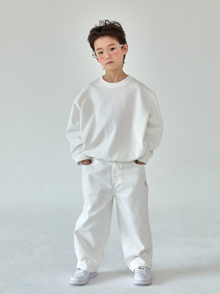 A-Market - Korean Children Fashion - #magicofchildhood - White Twill Pants - 8