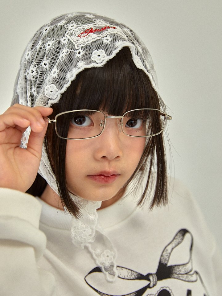 A-Market - Korean Children Fashion - #magicofchildhood - Flower Lace Bandana - 3