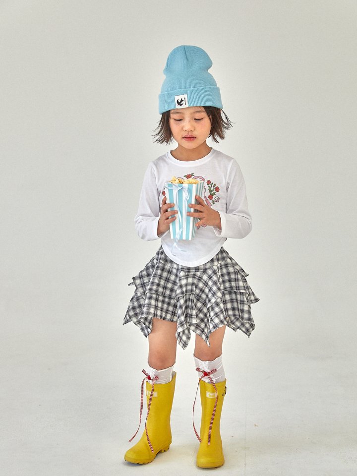 A-Market - Korean Children Fashion - #minifashionista - Check Skirt - 6