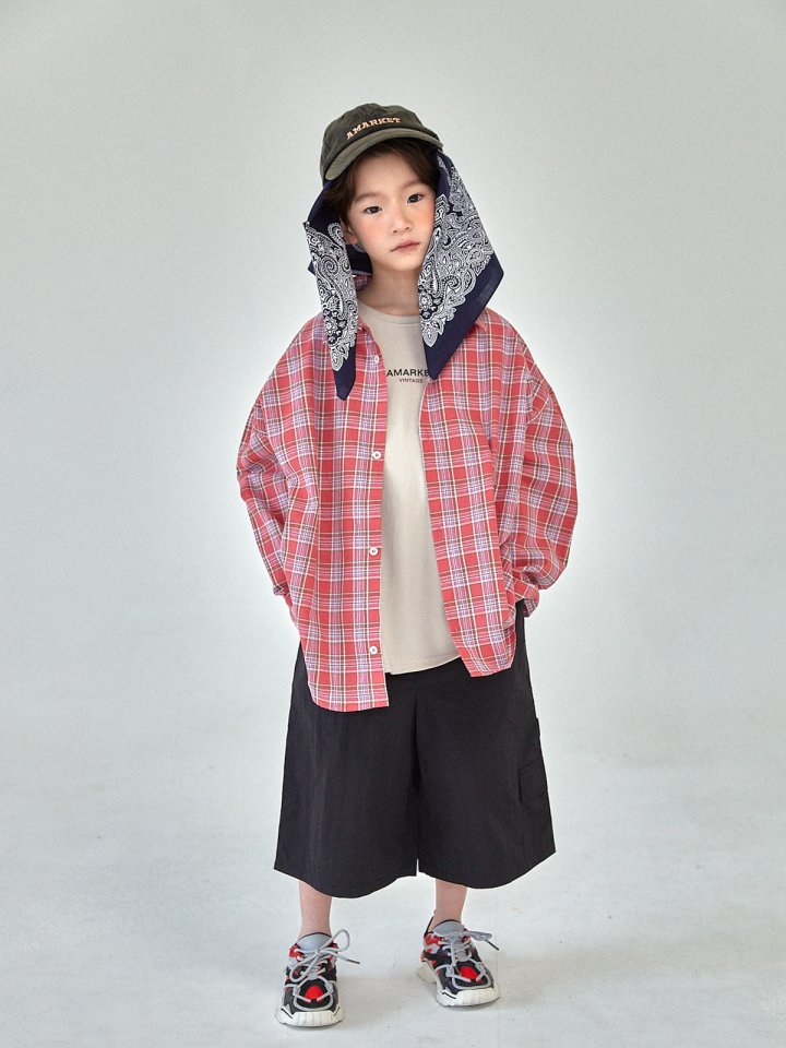 A-Market - Korean Children Fashion - #prettylittlegirls - Pop Check Shirt - 9