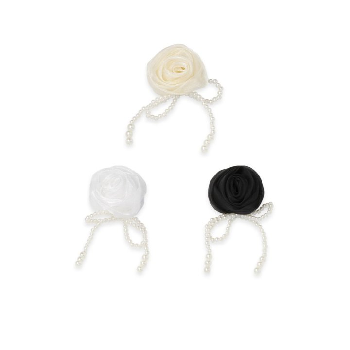 A-Market - Korean Children Fashion - #prettylittlegirls - Pearl Rose Brooch