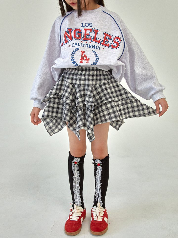 A-Market - Korean Children Fashion - #prettylittlegirls - Check Skirt - 7