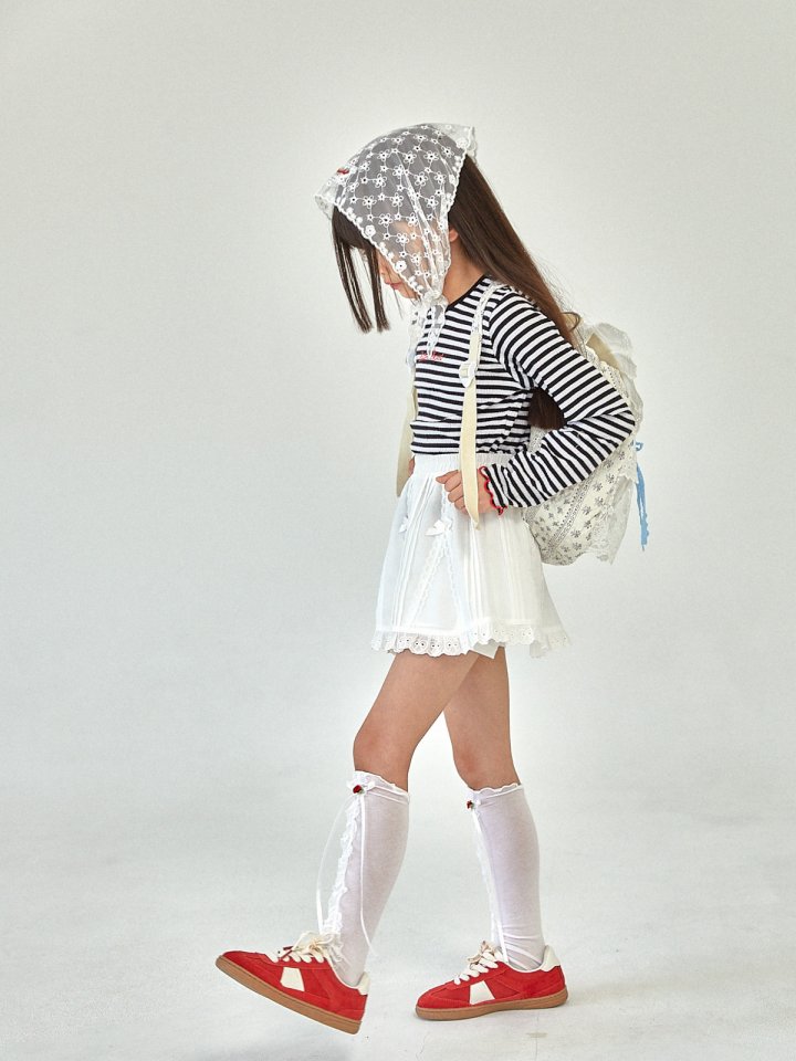 A-Market - Korean Children Fashion - #stylishchildhood - Lace Frill Warmer - 10