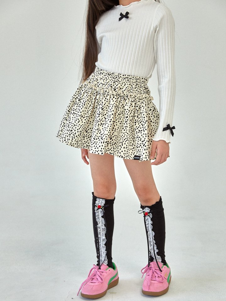 A-Market - Korean Children Fashion - #stylishchildhood - Dot Leopard Skirt - 6