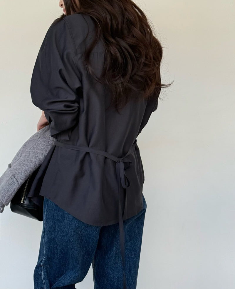 Amygrace - Korean Women Fashion - #thelittlethings - Jenny Wrap Blouse - 4