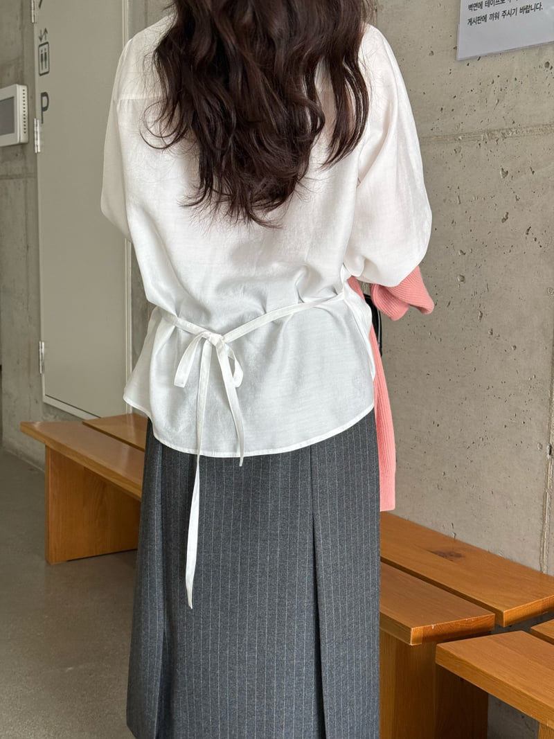 Amygrace - Korean Women Fashion - #thatsdarling - Jenny Wrap Blouse - 2