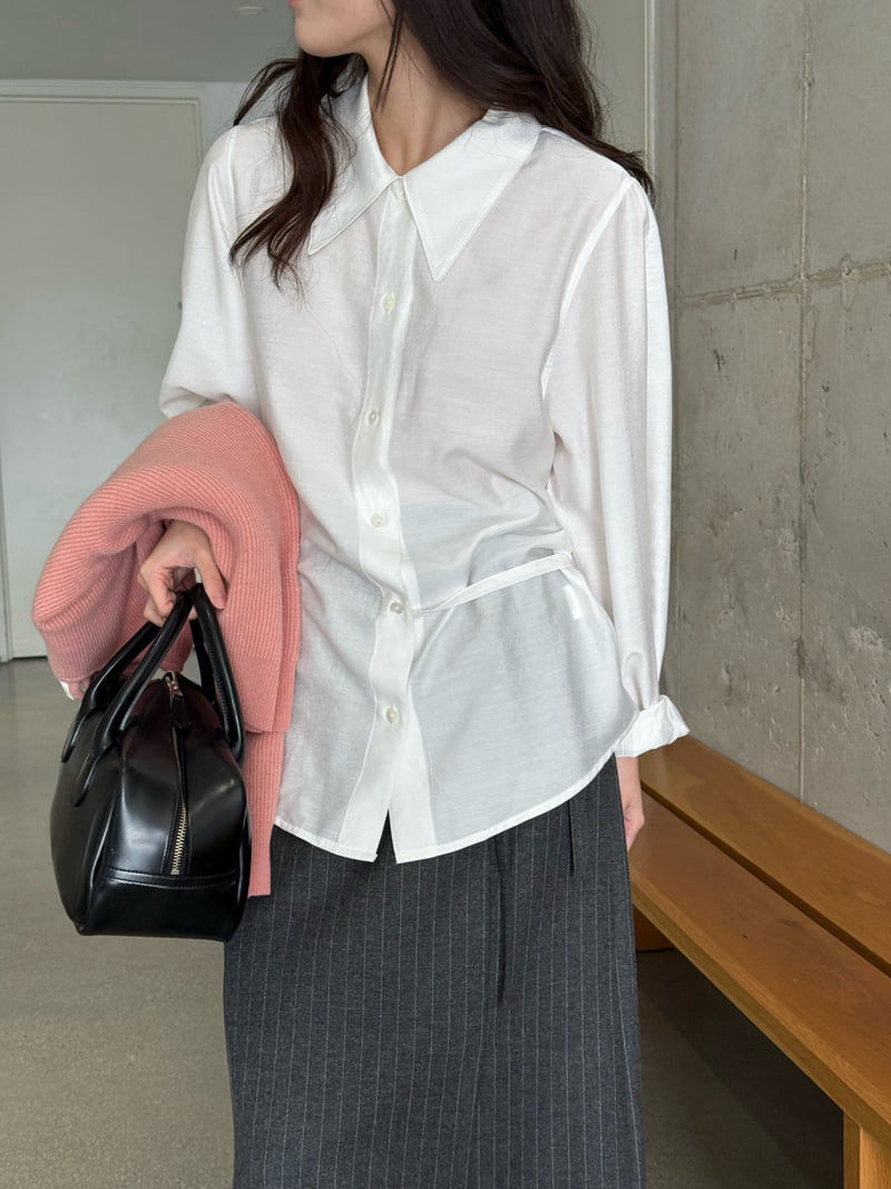Amygrace - Korean Women Fashion - #womensfashion - Jenny Wrap Blouse - 5