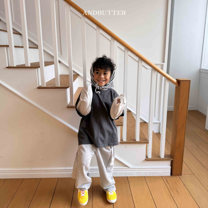 Andbutter - Korean Children Fashion - #kidzfashiontrend - Button Wide Pants - 4