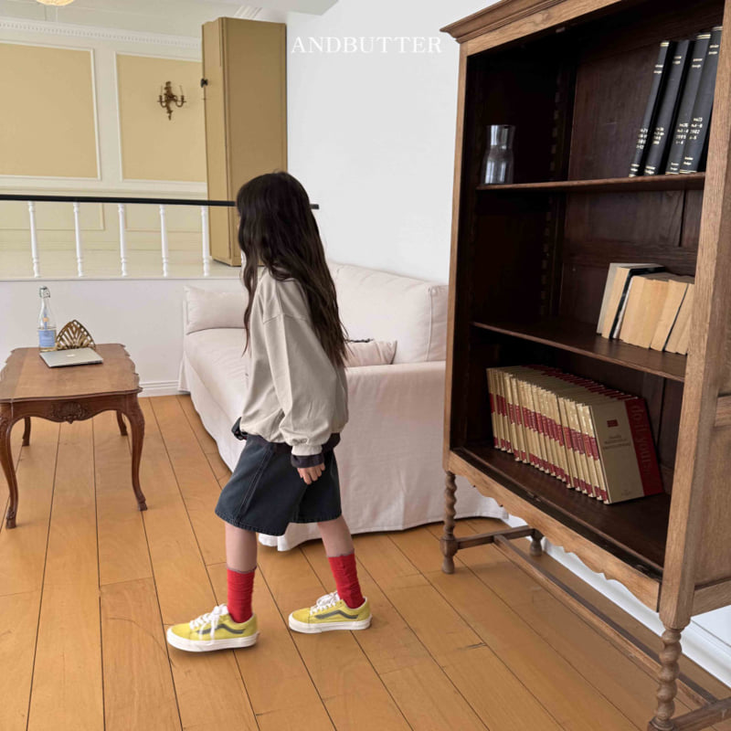 Andbutter - Korean Children Fashion - #Kfashion4kids - Bermuda Pintuck Denim Pants - 2