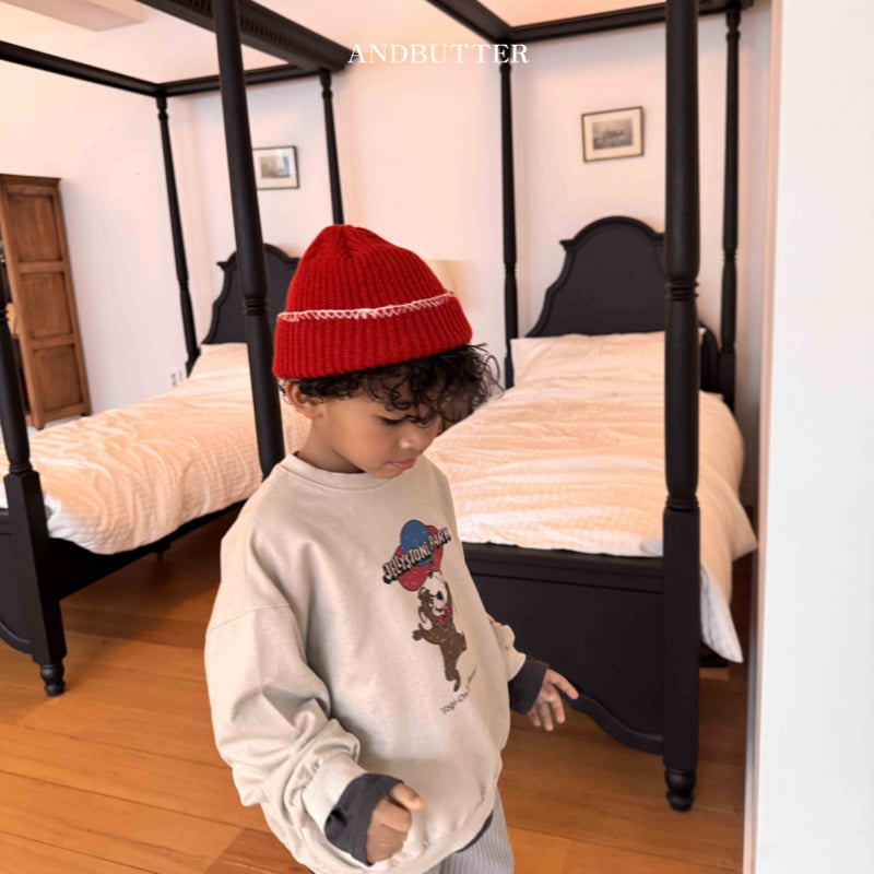 Andbutter - Korean Children Fashion - #childofig - Bear Sweatshirts - 8