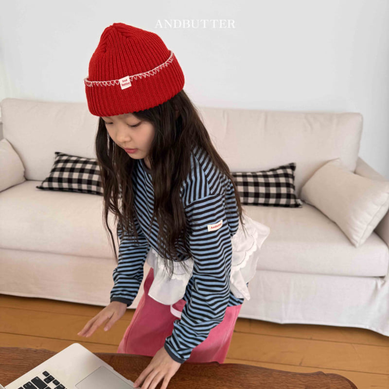 Andbutter - Korean Children Fashion - #childofig - Line Raglan Tee - 2