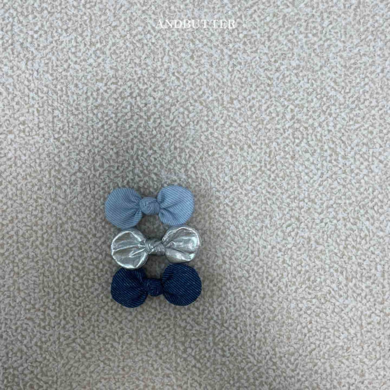 Andbutter - Korean Children Fashion - #childrensboutique - Denim Ribbon Pin